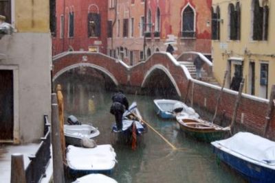 Venezia sotto la neve